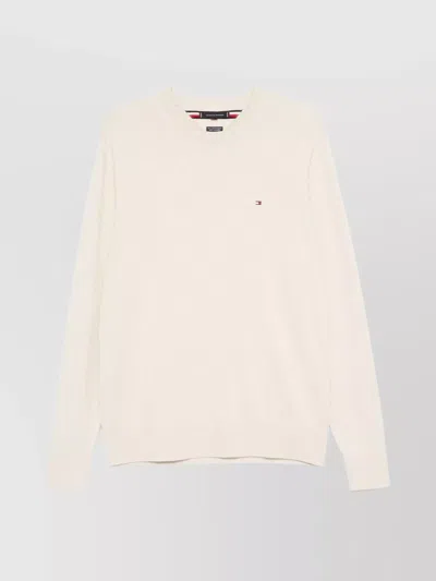 Tommy Hilfiger Organic Cotton Cashmere Crew Neck Sweater In Red