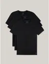 Tommy Hilfiger Organic Cotton Classics Crewneck Undershirt 3 In Black