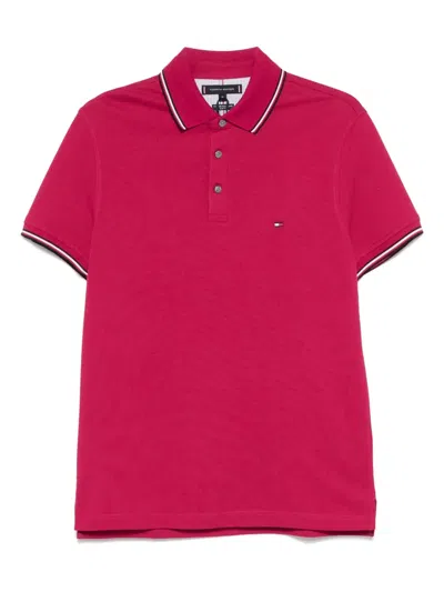 Tommy Hilfiger Organic-cotton Polo Shirt In Red