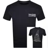 Tommy Hilfiger Outline Sailing T Shirt Navy In Black