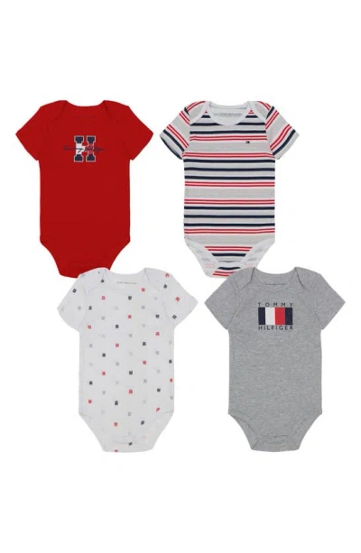 Tommy Hilfiger Babies' Pack Of 4 Bodysuits In Multi