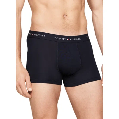 Tommy Hilfiger Pack Of Three Cotton Boxers In Blue
