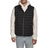 Tommy Hilfiger Packable Faux Down Vest In Black
