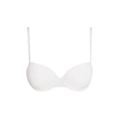 Tommy Hilfiger Padded Balconette Bra In Beige