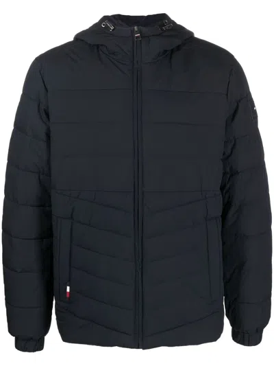 Tommy Hilfiger Padded Hooded Jacket In 蓝色