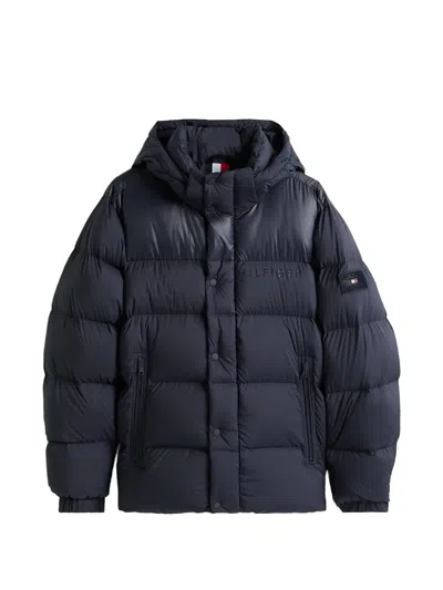 Tommy Hilfiger Padded Hooded Jacket In Blue