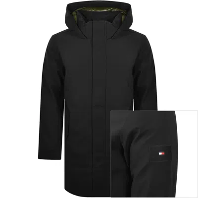 TOMMY HILFIGER TOMMY HILFIGER PADDED PARKA JACKET BLACK