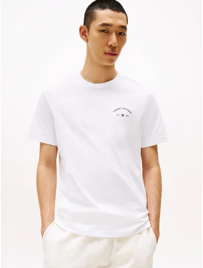 Tommy Hilfiger Palm Tree Graphic T In White