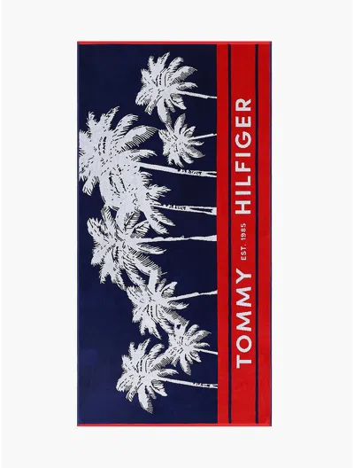 Tommy Hilfiger Palm Tree Logo Beach Towel