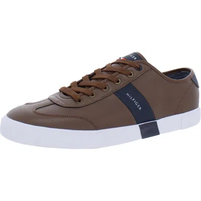 Tommy Hilfiger Pandora 2 Mens Faux Leather Lace-up Casual And Fashion Sneakers In Multi