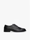 Tommy Hilfiger Paneled Leather Derby Shoe In Black