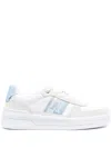 Tommy Hilfiger Panelled Leather Sneakers In Blau