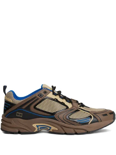 Tommy Hilfiger Panelled Sneakers In Animal Print