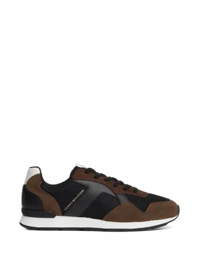 Tommy Hilfiger Panelled Sneakers In Animal Print