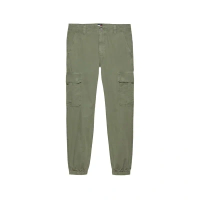 Tommy Hilfiger Pantalon Cargo En Coton In Green