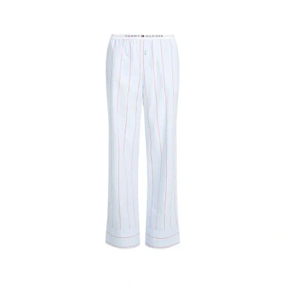 Tommy Hilfiger Pantalon De Pyjama En Popeline In Blue
