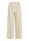 Tommy Hilfiger Pants Wide Leg Co Blend Pant In Beige