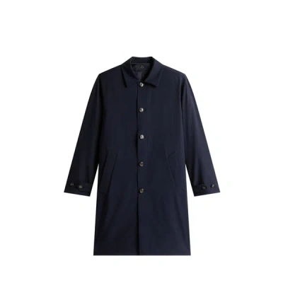 Tommy Hilfiger Parka Longue In Blue