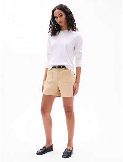 Tommy Hilfiger Patch Pocket Classic 5" Short In Harvest Wheat