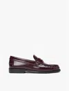 Tommy Hilfiger Patent Leather Penny Loafer In Black