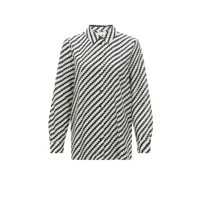 Tommy Hilfiger Patterned Shirt In Black