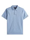 Tommy Hilfiger Patterned Short-sleeve Polo Shirt In Blue