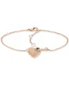 Tommy Hilfiger Pave Ring & Heart Link Bracelet In Carnation