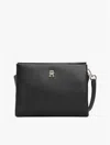 Tommy Hilfiger Pebbled Mini Crossbody Bag In Black