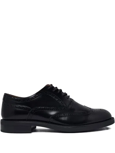 Tommy Hilfiger Perforated-detail Oxford Shoes In Black