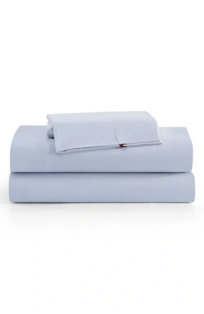 Tommy Hilfiger Performance Cooling Cotton Sheet Set In Blue