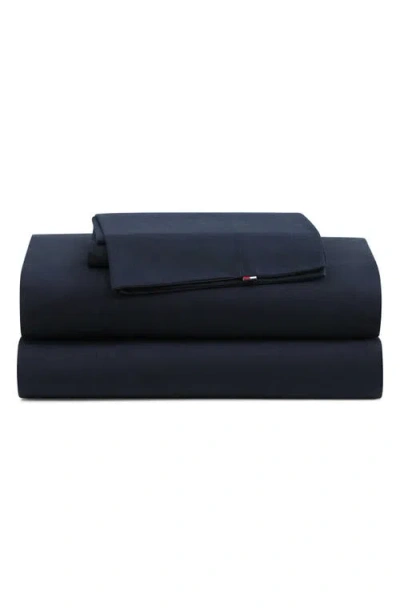 Tommy Hilfiger Performance Cooling Cotton Sheet Set In Blue