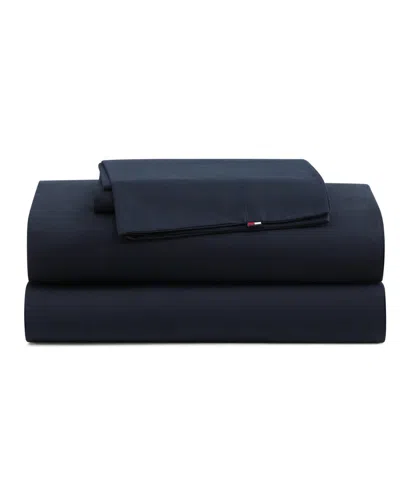 TOMMY HILFIGER PERFORMANCE COOLING SOLID 180-THREAD COUNT COTTON 4-PC. SHEET SET, QUEEN