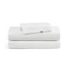 Tommy Hilfiger Performance Cooling Solid Navy Blue Twin Sheet Set In White