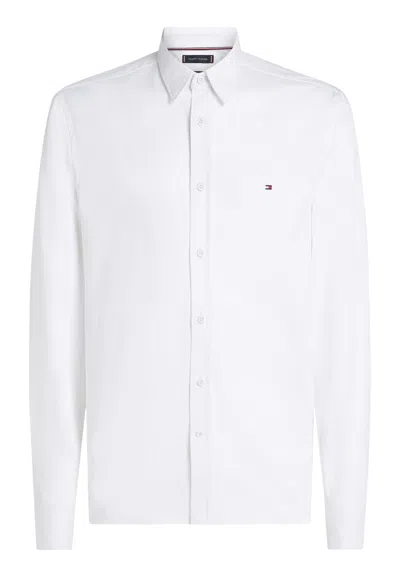 Tommy Hilfiger Performance Knit Solid Sf Shirt In White