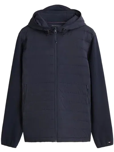 Tommy Hilfiger Performance Mix Media Jacket In Black