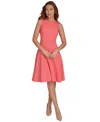 Tommy Hilfiger Sleeveless Fit-and-flare Dress In Sherbet
