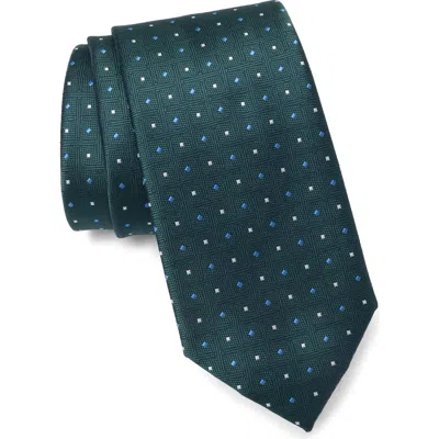 Tommy Hilfiger Phelps Grid Tie In Hunter Green