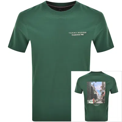 Tommy Hilfiger Photo Print T Shirt Green
