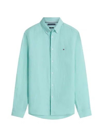 Tommy Hilfiger Pigment-dyed Linen Shirt In Multi