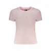 Tommy Hilfiger Pink Cotton T-shirt In Pink