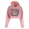 Tommy Hilfiger Chic Pink Hooded Embroidered Sweater In Pink