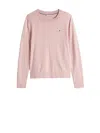 Tommy Hilfiger Pink Crewneck Sweater With Logo