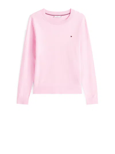 TOMMY HILFIGER TOMMY HILFIGER PINK LONG-SLEEVED SHIRT WITH LOGO.