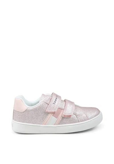 Tommy Hilfiger Kids' Pink Sneakers For Girl With Logo