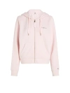 TOMMY HILFIGER PINK SWEATSHIRT WITH ZIP AND HOOD