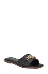 Tommy Hilfiger Pipper Slide Sandal In Black