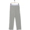 Tommy Hilfiger Piqué Lounge Pants In Gray