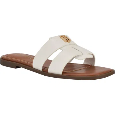 Tommy Hilfiger Pixee Slide Sandal In White