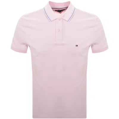 Tommy Hilfiger Placket Interest Polo Pink
