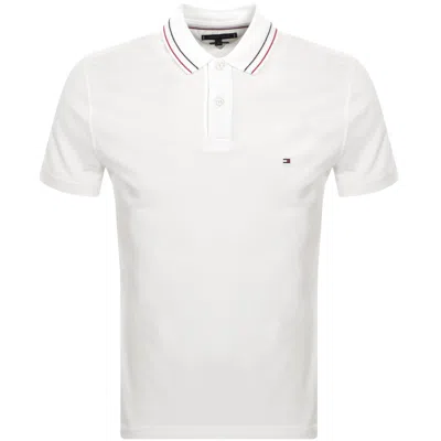 Tommy Hilfiger Placket Interest Polo White
